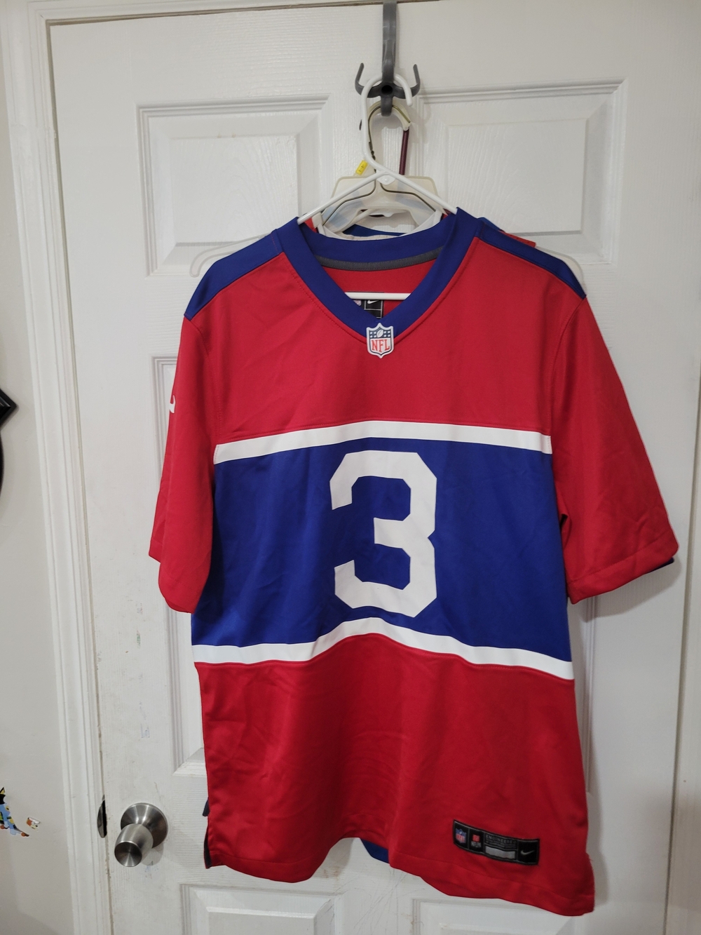 Nike Throwback NY Giants Football Jersey  #3 Banks